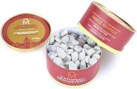 Pure Incense of Mount Athos Old Traditional Recipe 100g Authentic Product of Vatopedi Monastery Holy Great Monastery Vatopedi 28148 Desert Blossoms