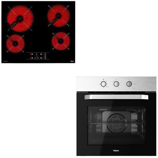 Teka HSB Cuptor Deasupra Blatului 70lt cu Plite Ceramice L60cm.