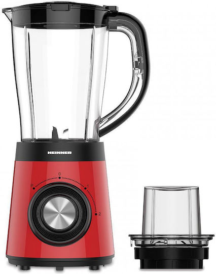 Heinner Блендер с Стъклена Каната 1,5 л 1000W Червен HBL-1000RED