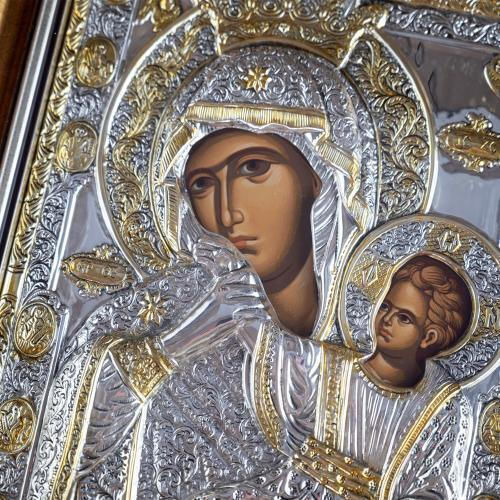 Panagia Paramythia Copy of Miraculous Icon Authentic Product of Vatopedi Monastery Holy Great Monastery Vatopedi Imv-0187imv-41_34 41 X 34 Cm