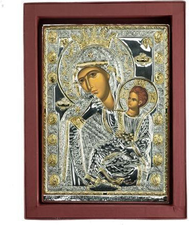 Panagia Paramythia Replica of Miraculous Icon Authentic Product of Vatopedi Monastery Holy Great Monastery Vatopedi 030401000020 30 X 21 Cm