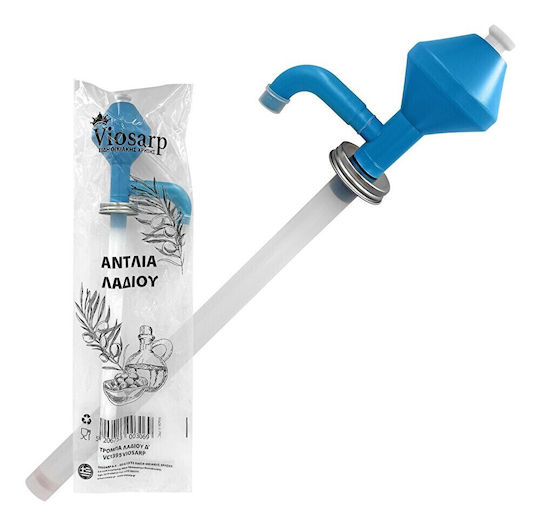 Viosarp Hand Operated Plastic Kitchen Oil Pump Blue