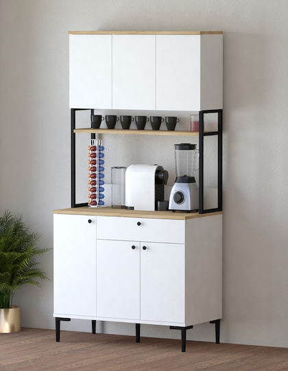 Lenner Coloană de Bucătărie White-sonoma 90x45x184buc