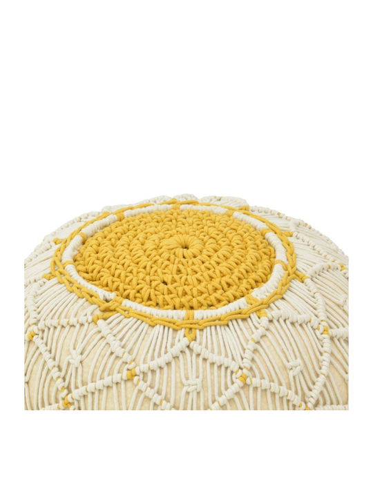 Bean Bag Stool Waterproof Boha Natural And White 40x40x30cm