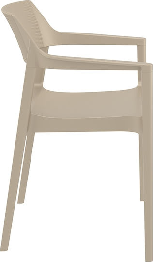 Градински Стол От Полипропилен Tulum Taupe 55x52x79см
