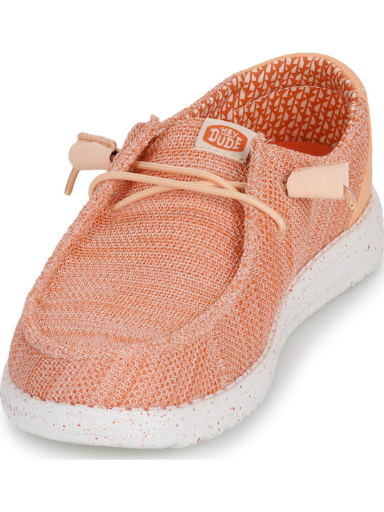Wendy Women's Moccasins in Orange Color