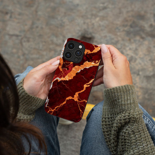 Husă Sonique Marble Series Nothing Phone 3a Pro Roșie