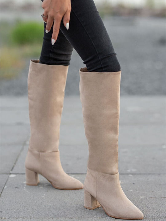 Damenstiefel Beige