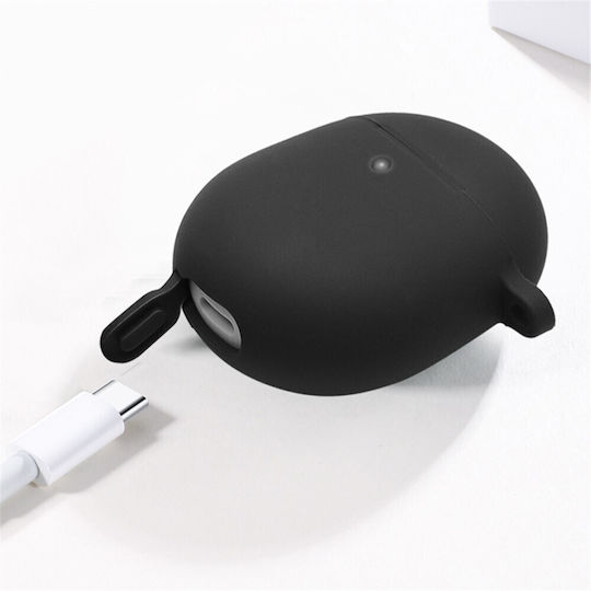 Case Silicone with Hook in Black color for Google Pixel Buds Pro