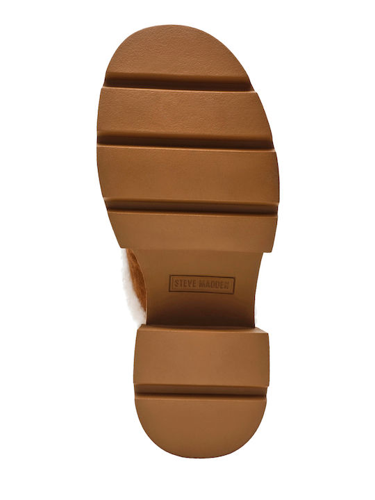 Turnpike Suede Mules με Τακούνι σε Ταμπά Χρώμα