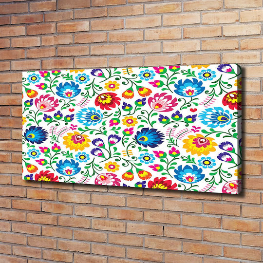 Panou Pânză Estetică Îmbunătățire A Spațiului Design Etnic 120x60 Cm
