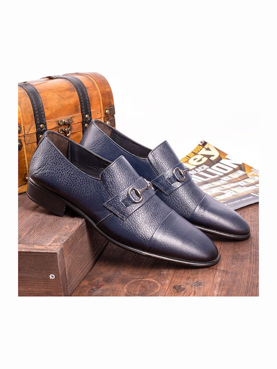 Leder Herrenschuhe Blau