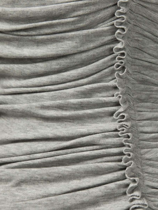 Damen Bluse Langärmelig Gray