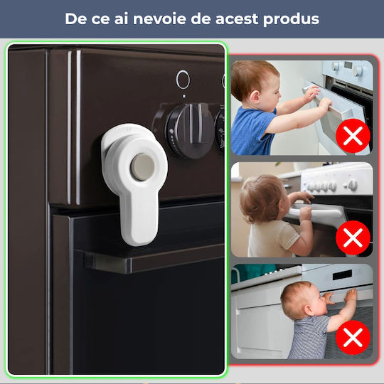 Kidizi Siguranță pentru cuptor Montaj simplu din Plastic 1buc