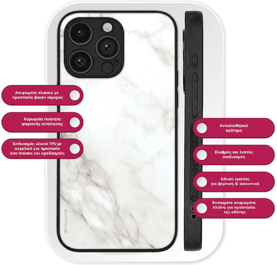 Θήκη Sonique Marble Series Oppo Reno14 5g Λευκό