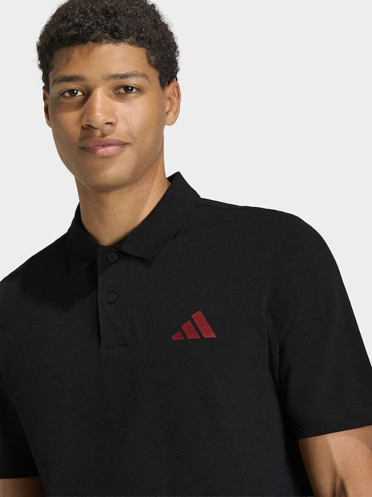 Shirt M Polo Short Sleeve Black Blouse