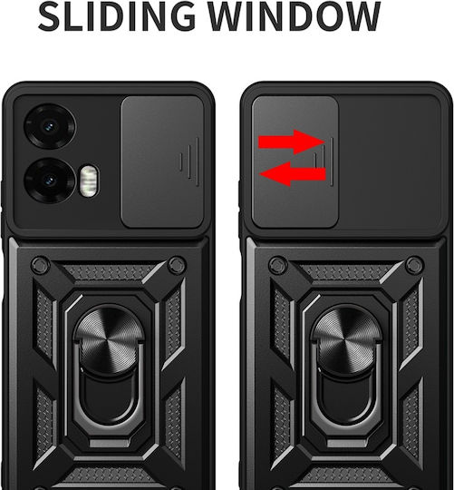 Magnetic Back Cover Μαύρο (Moto G35)