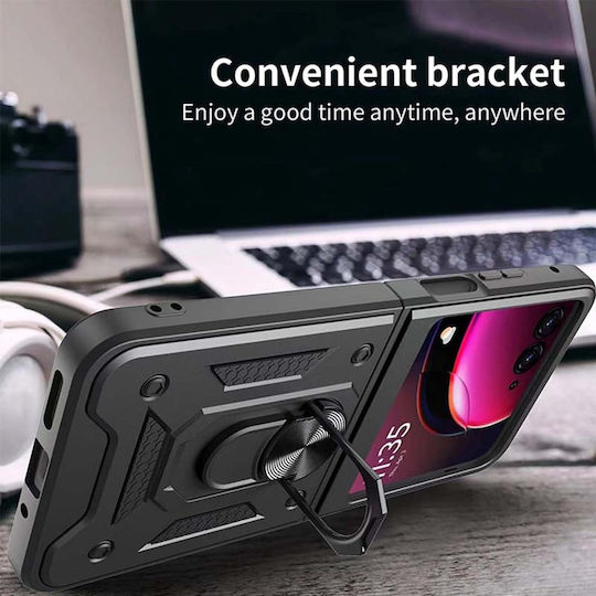 Magnetic Umschlag Rückseite Schwarz (Razr 50 Ultra)
