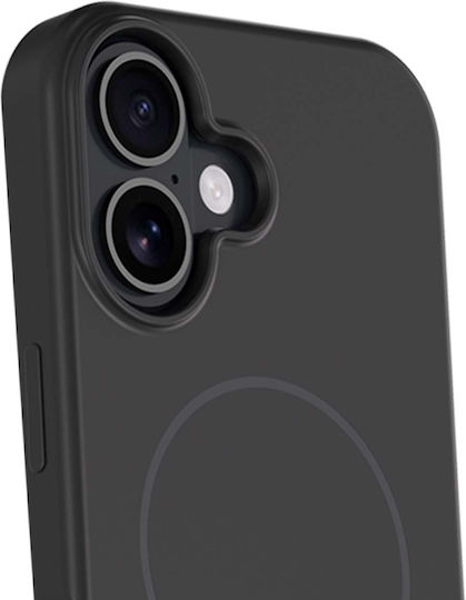 Force Case Силиконов Калъф за Iphone 17 Съвместим с Magsafe Удароустойчив 2м Черен