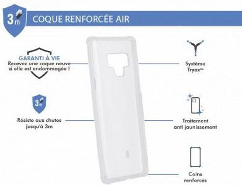 Force Case Verstärkter Umschlag Rückseite Samsung Galaxy Note 9 Air Sienna