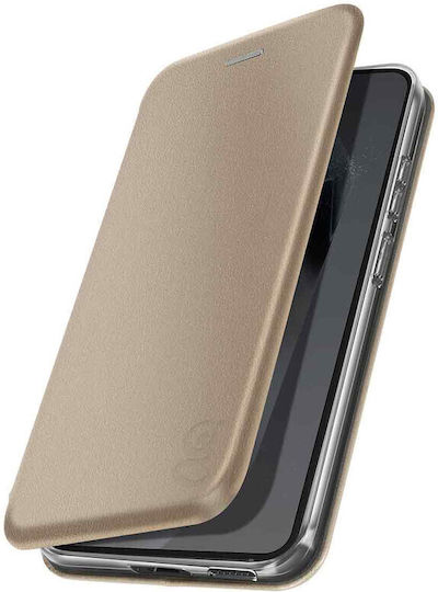 Book Silicone / Synthetic Leather Gold (Moto G10)