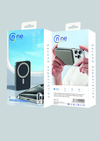 Nine E61b 15w Wireless MagSafe Power Bank 20w Type-c Input Output 10000mah Gold