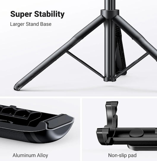 Ugreen Tripod Selfie Stick Bluetooth Μαύρο