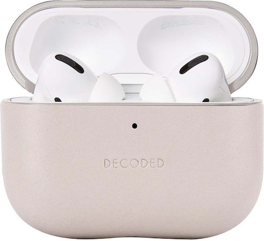 Decoded Θήκη Δερμάτινη σε Μπεζ χρώμα για Apple AirPods Pro