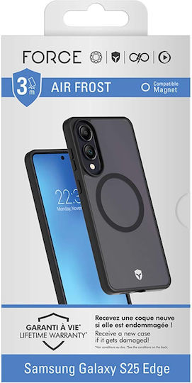 Force Case Магнитен Калъф Samsung Galaxy S25 Edge Съвместим Магнит Air 3m Черен