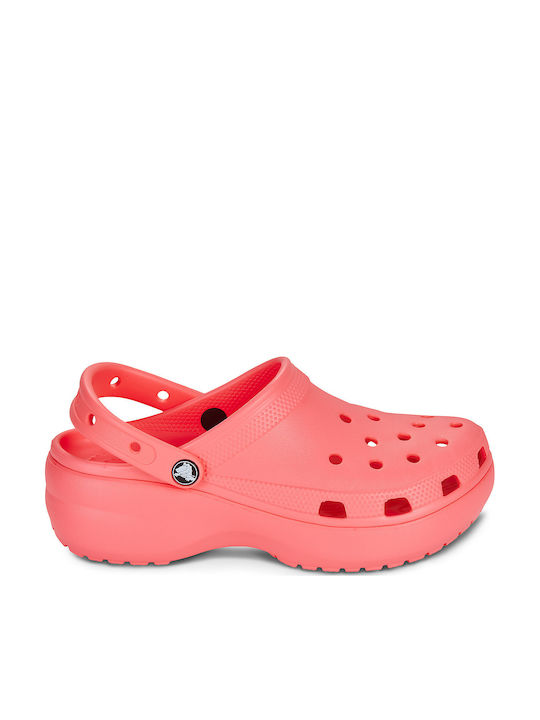 Crocs Classic Platform Clog Femei Sabot Roz