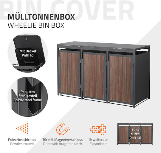 ML-Design Πλαστικός Κάδος Απορριμμάτων 240lt