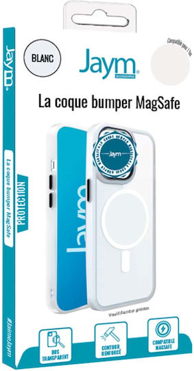 Jaym Stoßstange Handyhülle für iPhone 16 Pro Magsafe Stoßfest Weiß
