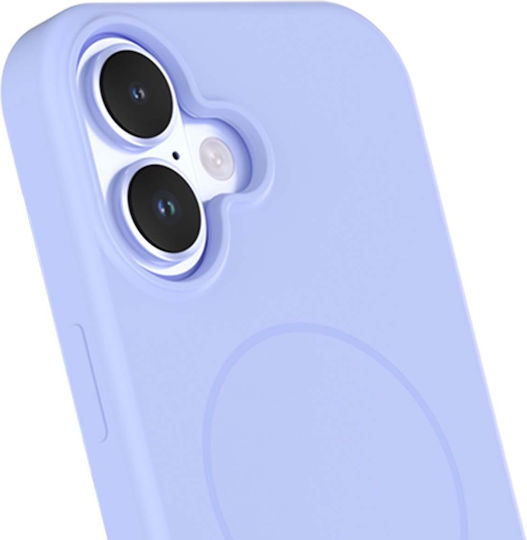Force Case Силиконов Калъф Iphone 17 Съвместим С Magsafe Удароустойчив 2м Светлосин