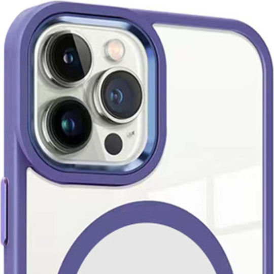 Jaym Stoßstange Hülle für iPhone 17 Pro Max Magsafe Stoßfest Lila