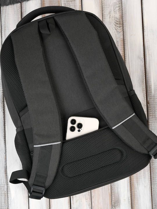 Мъжка Раница Laptop Backpack Travel Office Многофункционална Водоустойчива Уплътнена Черна As-03-bl
