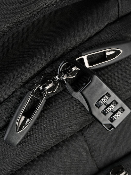 Мъжка Раница Laptop Backpack Travel Office Многофункционална Водоустойчива Уплътнена Черна As-03-bl