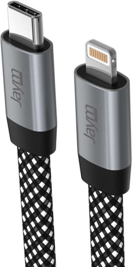 Jaym 3a Ladekabel Synchronisierung Usb-c Zu Lightning Pd 3.0 27w 1.5m Magnetisches Graues