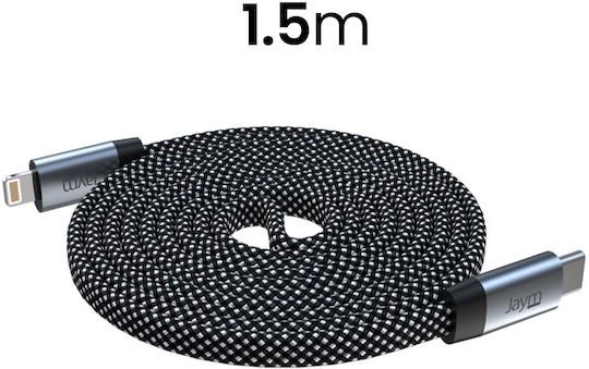 Jaym 3a Ladekabel Synchronisierung Usb-c Zu Lightning Pd 3.0 27w 1.5m Magnetisches Graues