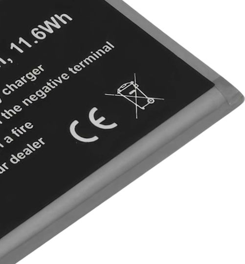Avizar Li-polymer 3000mah Battery Smartphone Compatible Samsung Galaxy S10 3.85v Grey