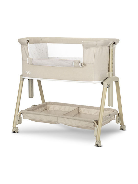 Lorelli Cradle with Mattress and Wheels Beige