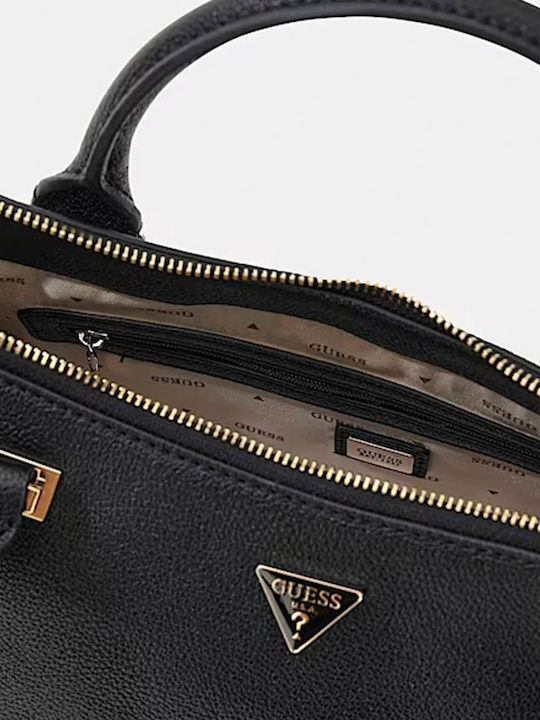 Evie Triple Comp Women's Satchel Bag Black