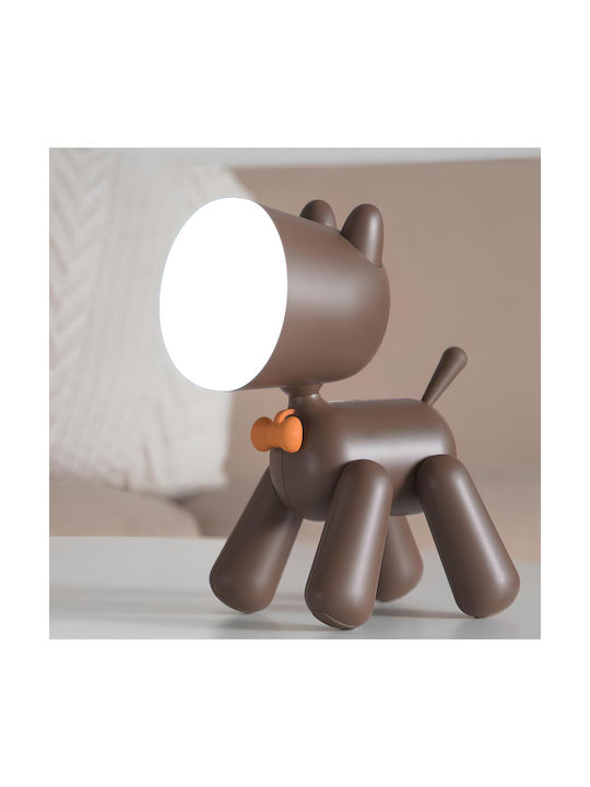 Techkidz Kinder Tischlampe Hund Kunst Modell Braun