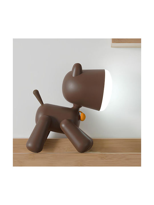 Techkidz Kinder Tischlampe Hund Kunst Modell Braun