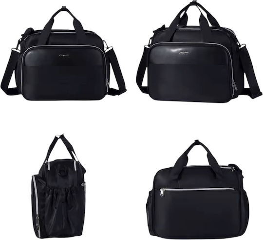 Lequeen Shoulder/Hand Diaper Bag Gray