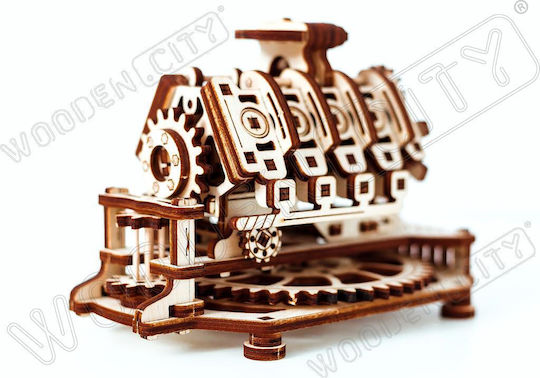 Wooden City Wooden Construction Toy V8 Engine