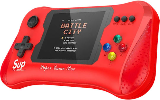 Techkidz 500-game Console Emulator Supmax Model Red