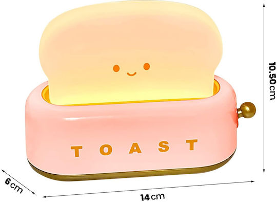 Techkidz Toasted Nightlight Children Morning Model White Pink