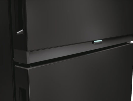 Kühl-Gefrierkombination 355Es NoFrost H185xB59.5xT66.7cm. Schwarz Fresco 500