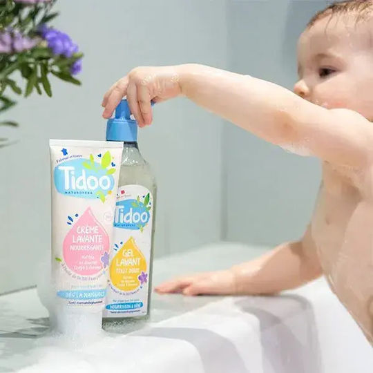 Gentle Cleansing Gel for Body and Hair with Organic Flaxseed Extract 495ml Tidoo 15615