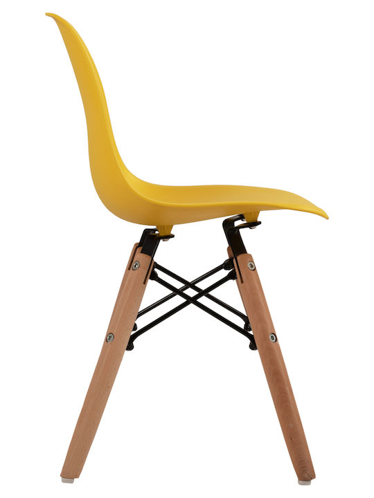 Chair Twist Kid Yellow 30.5x33x59cm